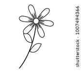 flower stem leaves nature... | Shutterstock .eps vector #1007494366