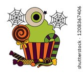 halloween day candys | Shutterstock .eps vector #1208367406