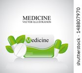 medicine design over gray... | Shutterstock .eps vector #148807970