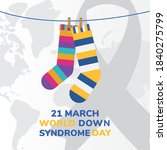 world down syndrome day striped ... | Shutterstock .eps vector #1840275799