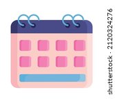 calendar reminder icon flat... | Shutterstock .eps vector #2120324276