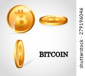 bit coin design  vector... | Shutterstock .eps vector #279196046