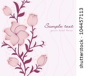vector floral seamless pattern... | Shutterstock .eps vector #104457113