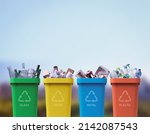 Collection of waste bins full...