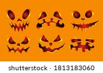collection of halloween... | Shutterstock .eps vector #1813183060