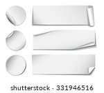 set of white rectangular and... | Shutterstock . vector #331946516