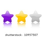 color stars icon  isolated on... | Shutterstock .eps vector #10957507