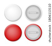badge pin set on a white... | Shutterstock .eps vector #1806113110