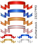 decorative color ribbon banner. ... | Shutterstock .eps vector #23227993