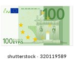 One Hundred Euro Banknote On A...
