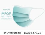 protective medical face mask... | Shutterstock .eps vector #1639657123