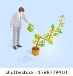 business growth concept.... | Shutterstock .eps vector #1768779410