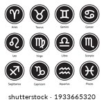 zodiac horoscope signs vector... | Shutterstock .eps vector #1933665320