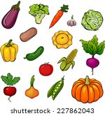 set of vegetables. vector... | Shutterstock .eps vector #227862043