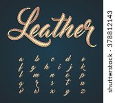 Leather Font Lowercase...