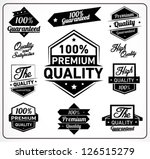 premium quality and guarantee... | Shutterstock .eps vector #126515279