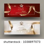 grand opening invitation cards... | Shutterstock .eps vector #1038897073