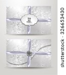 invitation silver envelope with ... | Shutterstock .eps vector #326653430
