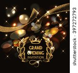 grand opening invitation  card... | Shutterstock .eps vector #397272793