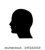 human head shape vector | Shutterstock .eps vector #145161010