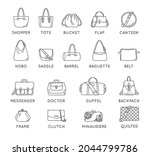 collection of thin line style... | Shutterstock .eps vector #2044799786