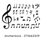 Set Of Music Notes Vector