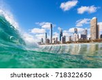 View from the water of Surfers Paradise on the Gold Coast, Australia