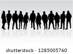 group of people. crowd of... | Shutterstock .eps vector #1285005760
