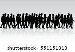 group of people. crowd of... | Shutterstock .eps vector #551151313