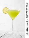 Glass Of Key Lime Pie Martini...