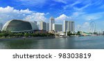 Singapore Skyline Panorama At...