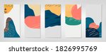 set of colorful painted  drawn... | Shutterstock .eps vector #1826995769
