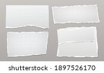 set of torn white lined  math... | Shutterstock .eps vector #1897526170