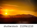 Sunrise Over The Mojave Desert...
