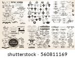 big collection or set of vector ... | Shutterstock .eps vector #560811169