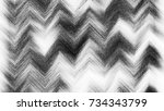 black and white zigzag striped... | Shutterstock . vector #734343799