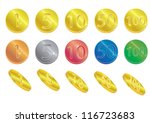 golden coin | Shutterstock .eps vector #116723683