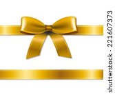 golden bow  | Shutterstock . vector #221607373