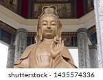 Small photo of Air Itam ,Penang ,Malaysia - April 02 2019 : The Kuan Yin Goddess of Mercy Pavilion in a gargantuan pavilion at Kek Lok Si Temple (Temple of Supreme Bliss) ,the Largest Kuan Yin Statue in Malaysia