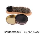  Shoe Brush With Wax Isolated...
