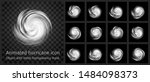 animated hurricane icon with... | Shutterstock .eps vector #1484098373