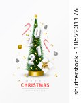 christmas and new year 2021... | Shutterstock .eps vector #1859231176