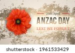 aznac day   lest we forget.... | Shutterstock .eps vector #1961533429