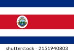flag of costa rica. the... | Shutterstock .eps vector #2151940803