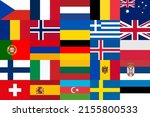solid background of the flags... | Shutterstock .eps vector #2155800533