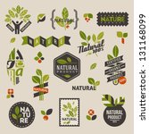 nature themed labels and badges ... | Shutterstock .eps vector #131168099