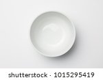 White bowl on white background