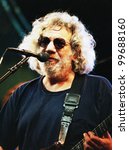 Small photo of EAST RUTHERFORD, NEW JERSEY - AUGUST 3: The Grateful Dead in concert in East Rutherford, New Jersey, on Sunday, August 3, 1994. Seen here is Jerry Garcia.