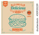 restaurant fast foods menu... | Shutterstock .eps vector #450920239
