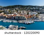Aerial View On Port Of Nice And ...